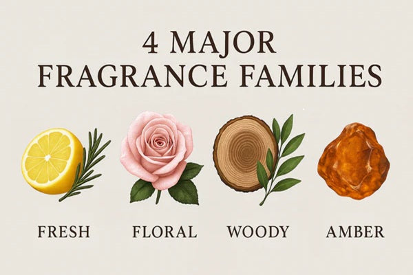 Common Fragrance Notes Explained: Citrus, Woody, Floral & Musk