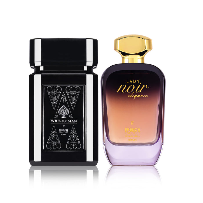 Lady Noir Elegance & Will of Man Combo | 100*2ml | Long Lasting Perfume